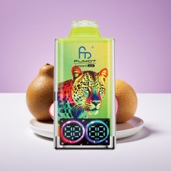 Fumot Leopard 40000 بخار قابل للتخلص منه بنكهة الكيوي والباشن فروت والجوافة، بطارية 700mAh، شحن Type-C، شاشة رقمية لمستوى الزيت