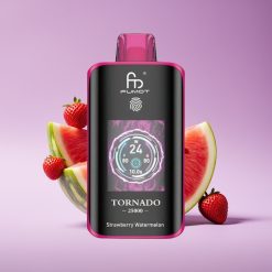 Fumot Tornado 25000 نفخة شاشة عالية الدقة بطارية ٧٠٠ مللي أمبير نكهة فراولة بطيخ