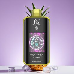 Fumot Tornado 25000 نفخة شاشة HD بطارية 700mAh نكهة أناناس مثلج