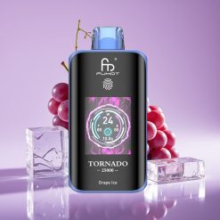 Fumot Tornado 25000 نَفَث شاشة عالية الدقة بطارية 700mAh عنب مثلج
