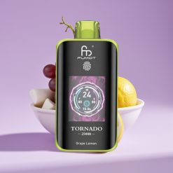 Fumot Tornado 25000 Puffs شاشة عالية الدقة بطارية 700mAh نكهة عنب ليمون