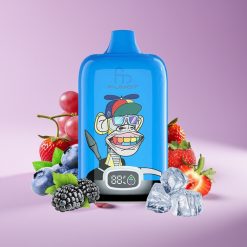 Fumot Tornado Digital Box 12000 نفخة - ٢٠مل سائل - بطارية ٥٥٠مللي أمبير - شريحة ميش - فراولة عنب