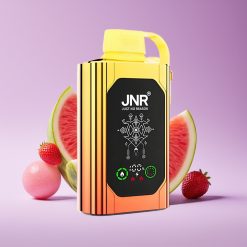 JNR Shisha Hookah Box 20500 نفخة شاشة عالية الدقة بطارية 1000 مللي أمبير سعة 25 مل ثنائي ميش ثنائي النواة شحن نوع-سي بطيخة فراولة علكة فقاعية