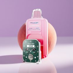 JNR VapeWatch 30000 نفخة سعة 19mL بطارية 1000mAh خوخ جورجيا