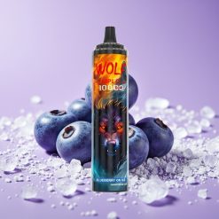 JNR Wolf Niplo 10000 Puffs 1.0 Ohm Mesh 650mAh 20ml Blueberry On Ice