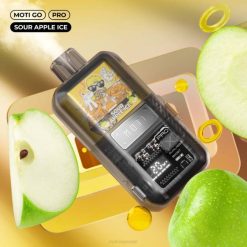 MOTI vape Abu Dhabi - MOTI Go Pro الفيب القابل للتصرف (5%، 12000 نفسة) جليد التفاح الحامض 8624Y20
