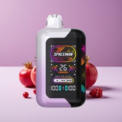 SMOK SPACEMAN SP40000 زيرو نيك 20مل شاشة LED 2.28 بوصة 4 أوضاع طاقة 4 مستويات ثلج كرز رمان
